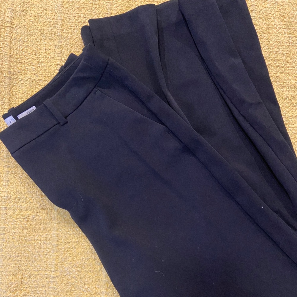 Boot leg back dress pants